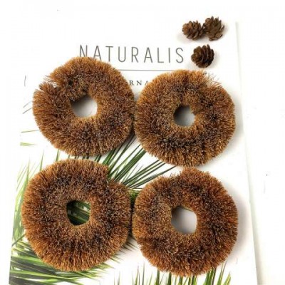 Natural Coir Cleaning Dish Brush for scrubbing Pots